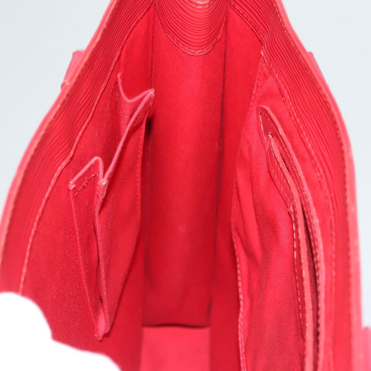 LOUIS VUITTON Epi Sac Plat PM Hand Bag Red M5274E LV Auth BA1609