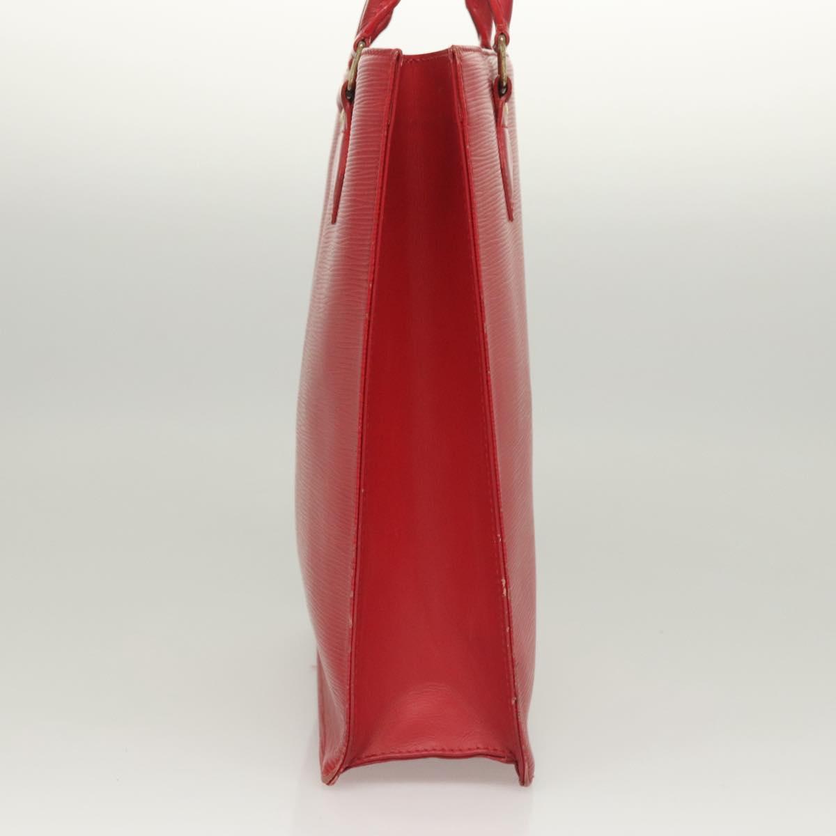 LOUIS VUITTON Epi Sac Plat PM Hand Bag Red M5274E LV Auth BA1609