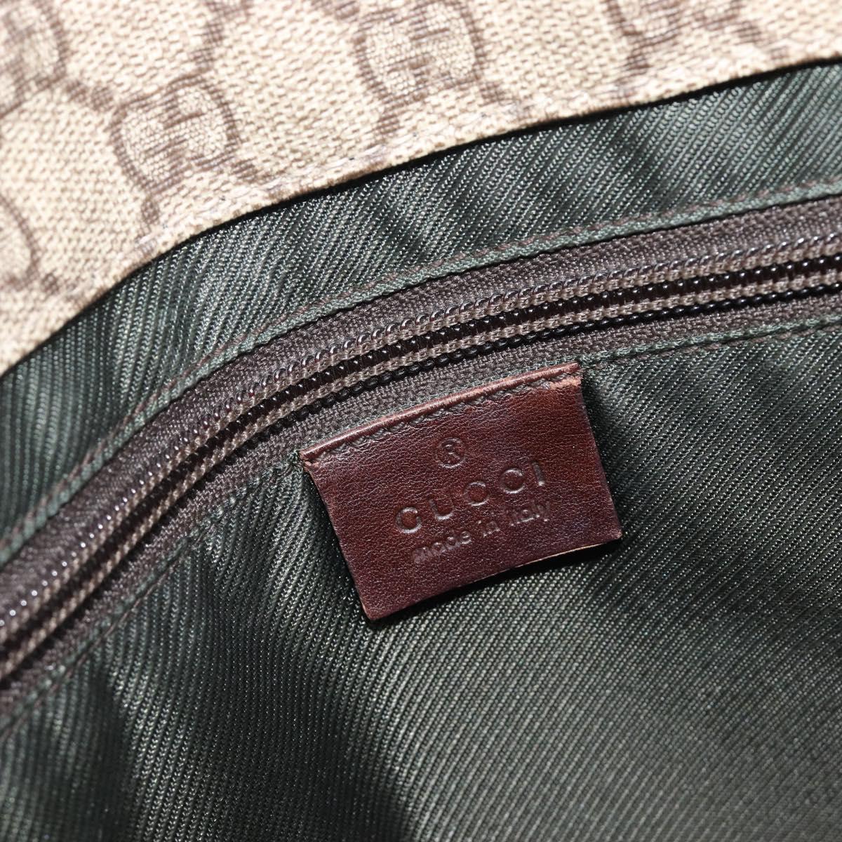 GUCCI GG Supreme Tote Bag PVC Beige 91250 Auth BA16093