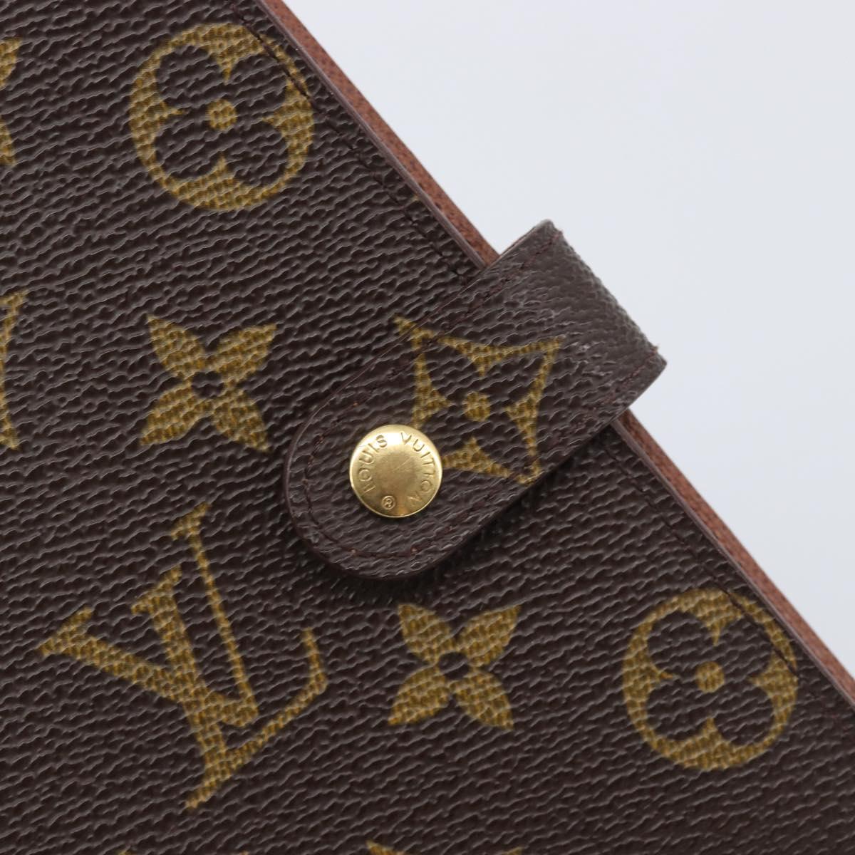 LOUIS VUITTON Monogram Agenda PM Day Planner Cover R20005 LV Auth BA16098