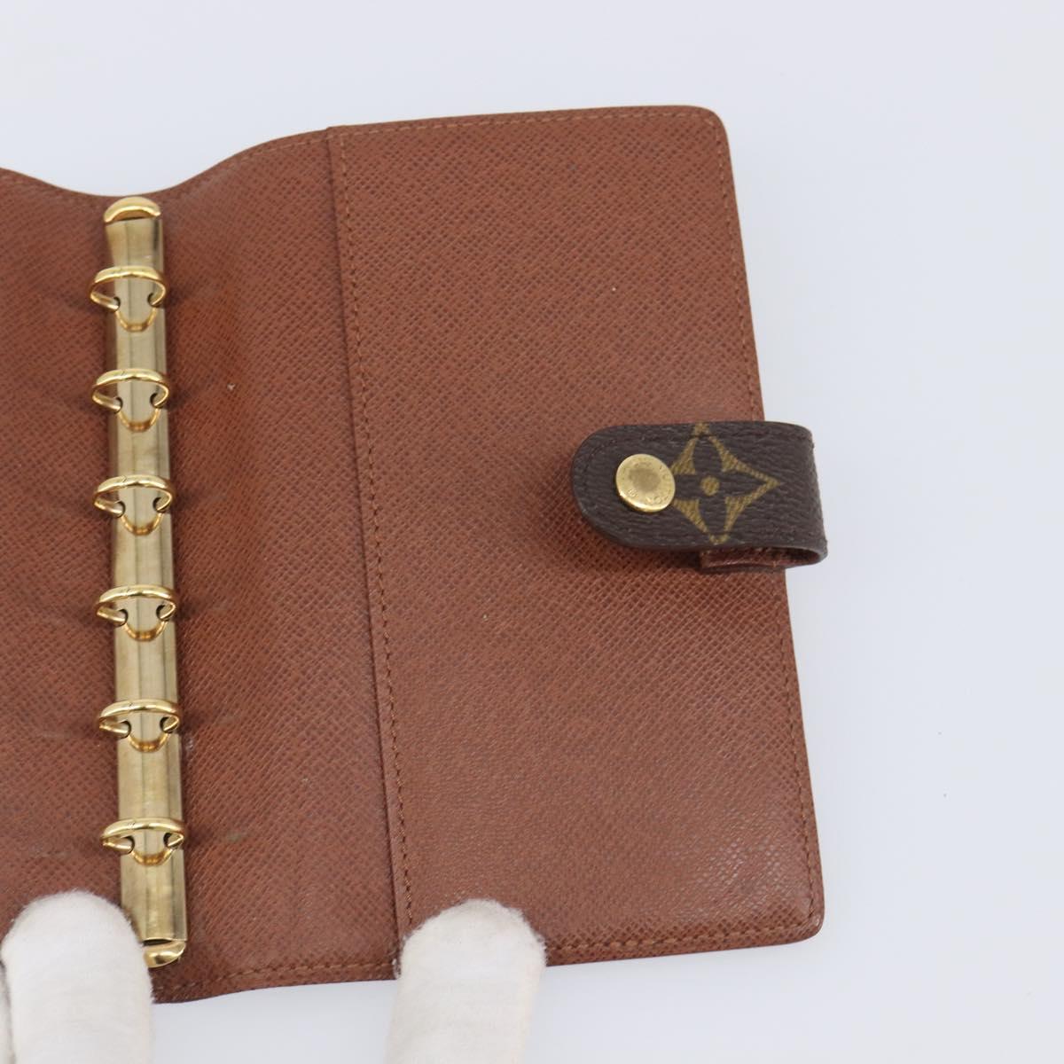 LOUIS VUITTON Monogram Agenda PM Day Planner Cover R20005 LV Auth BA16098