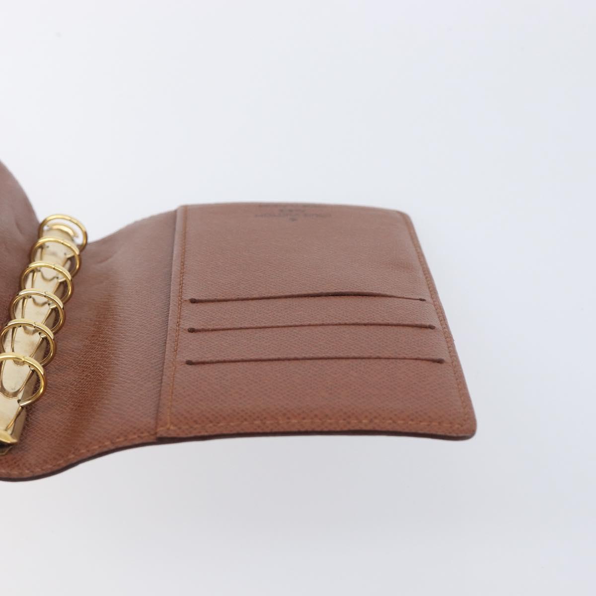 LOUIS VUITTON Monogram Agenda PM Day Planner Cover R20005 LV Auth BA16098