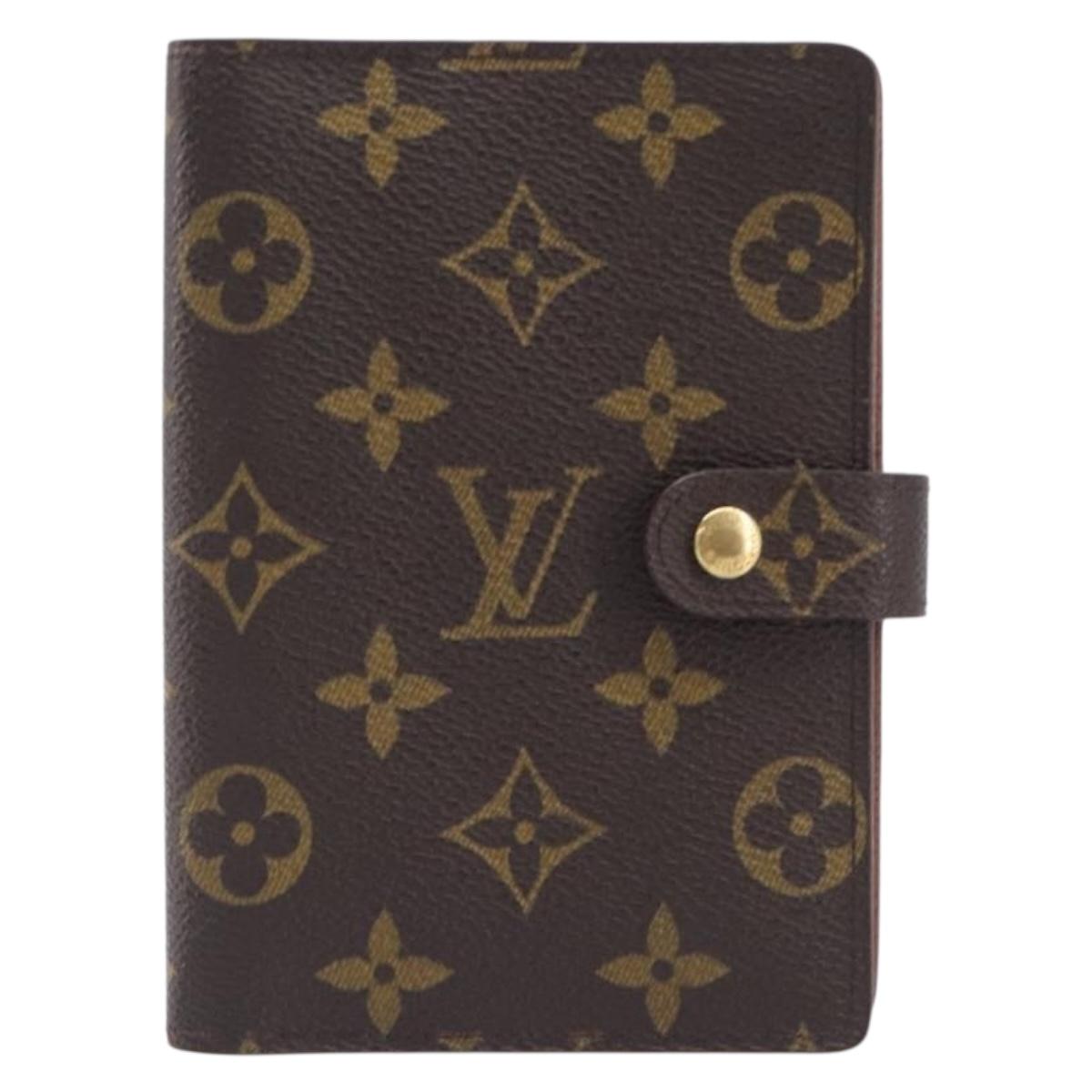 LOUIS VUITTON Monogram Agenda PM Day Planner Cover R20005 LV Auth BA16098