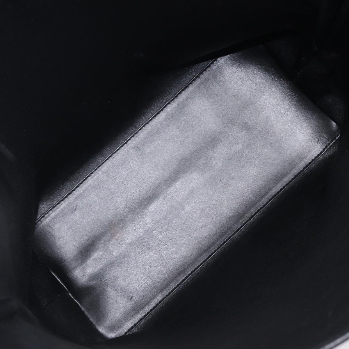 GUCCI Tote Bag Nylon Black Silver 002 1098 Auth BA16099