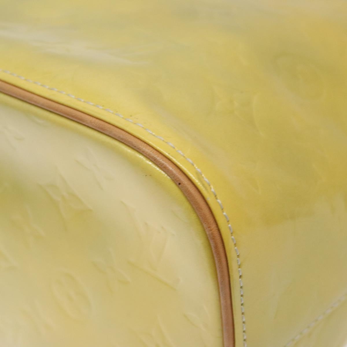 LOUIS VUITTON Monogram Vernis Houston Hand Bag Gris M91053 LV Auth BA1610