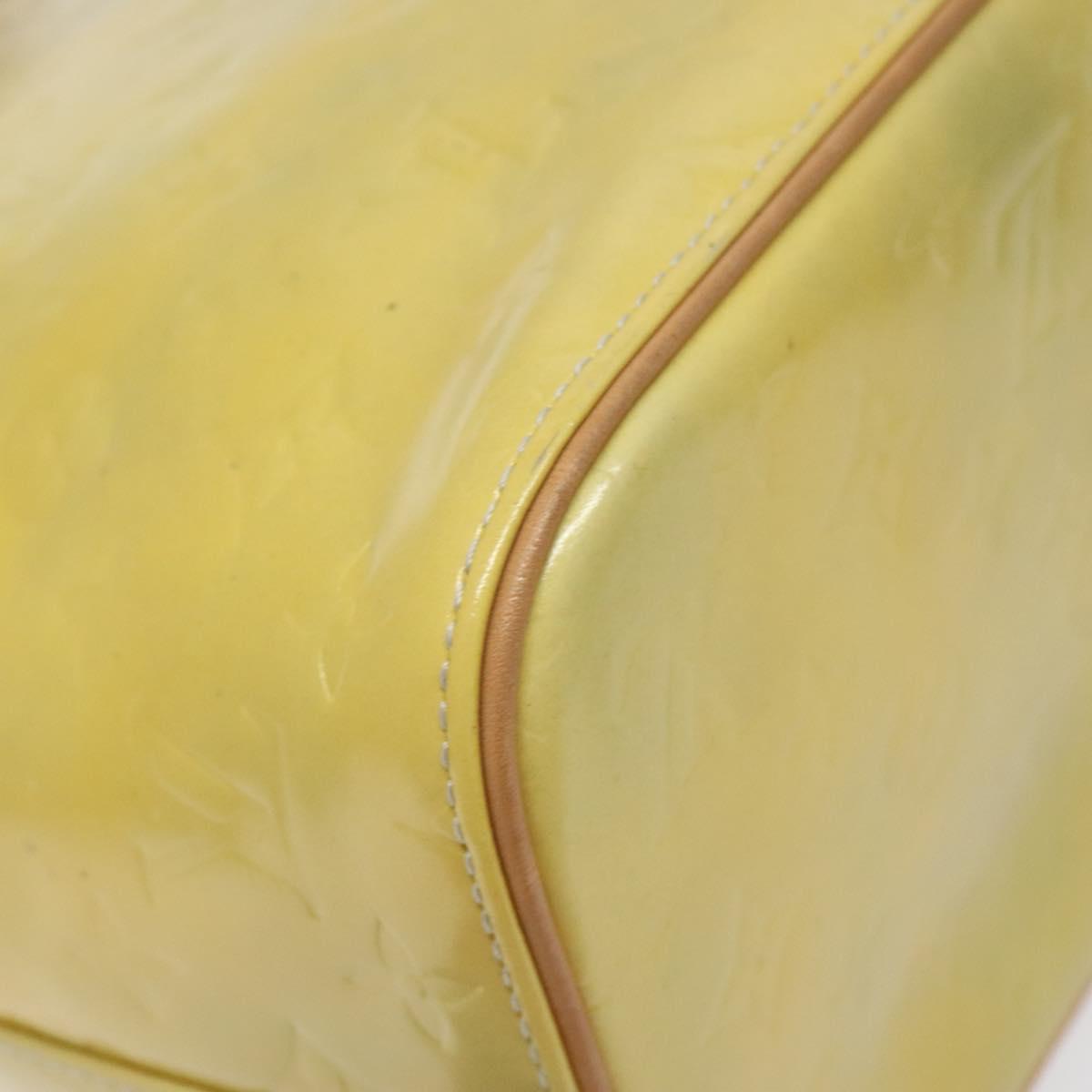 LOUIS VUITTON Monogram Vernis Houston Hand Bag Gris M91053 LV Auth BA1610