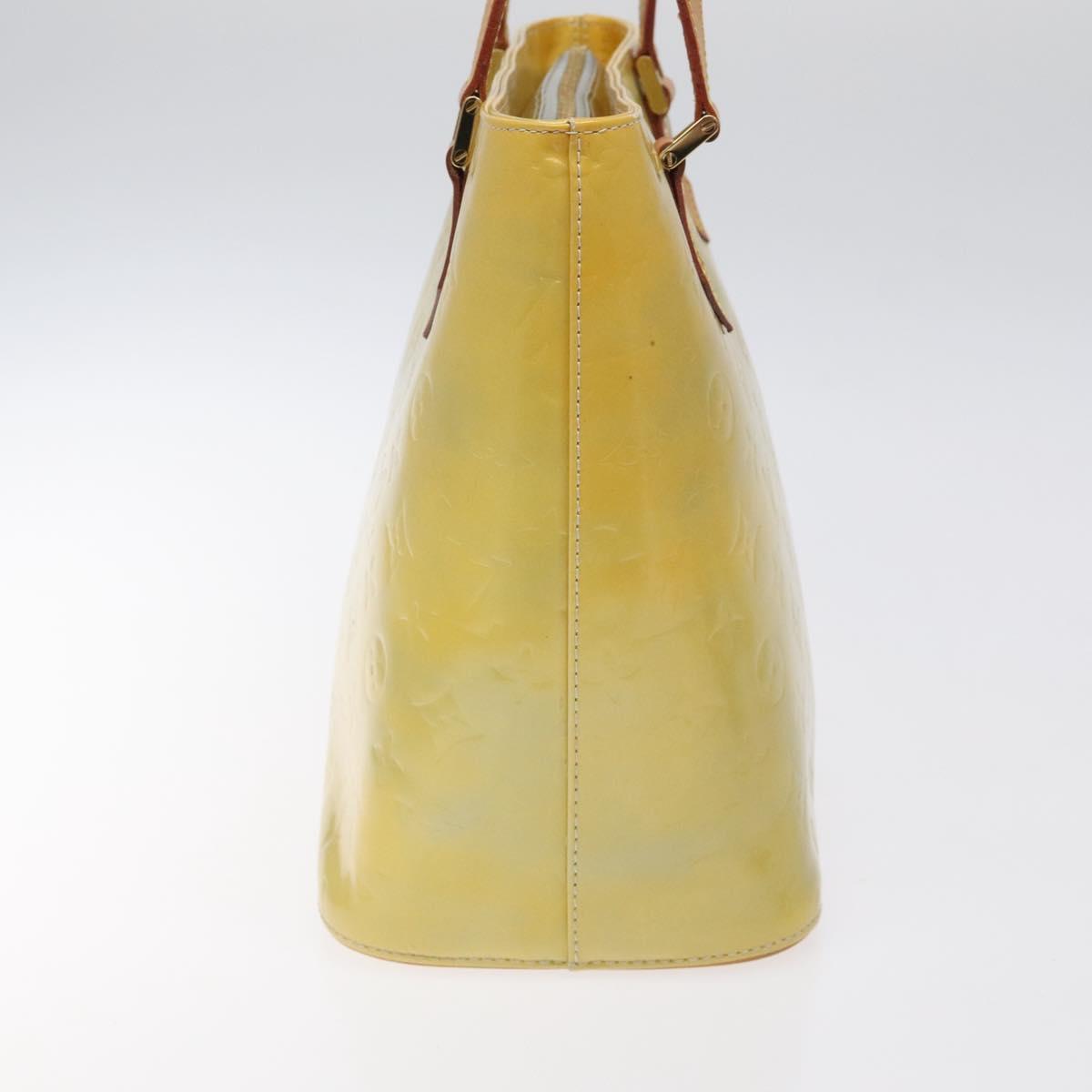 LOUIS VUITTON Monogram Vernis Houston Hand Bag Gris M91053 LV Auth BA1610