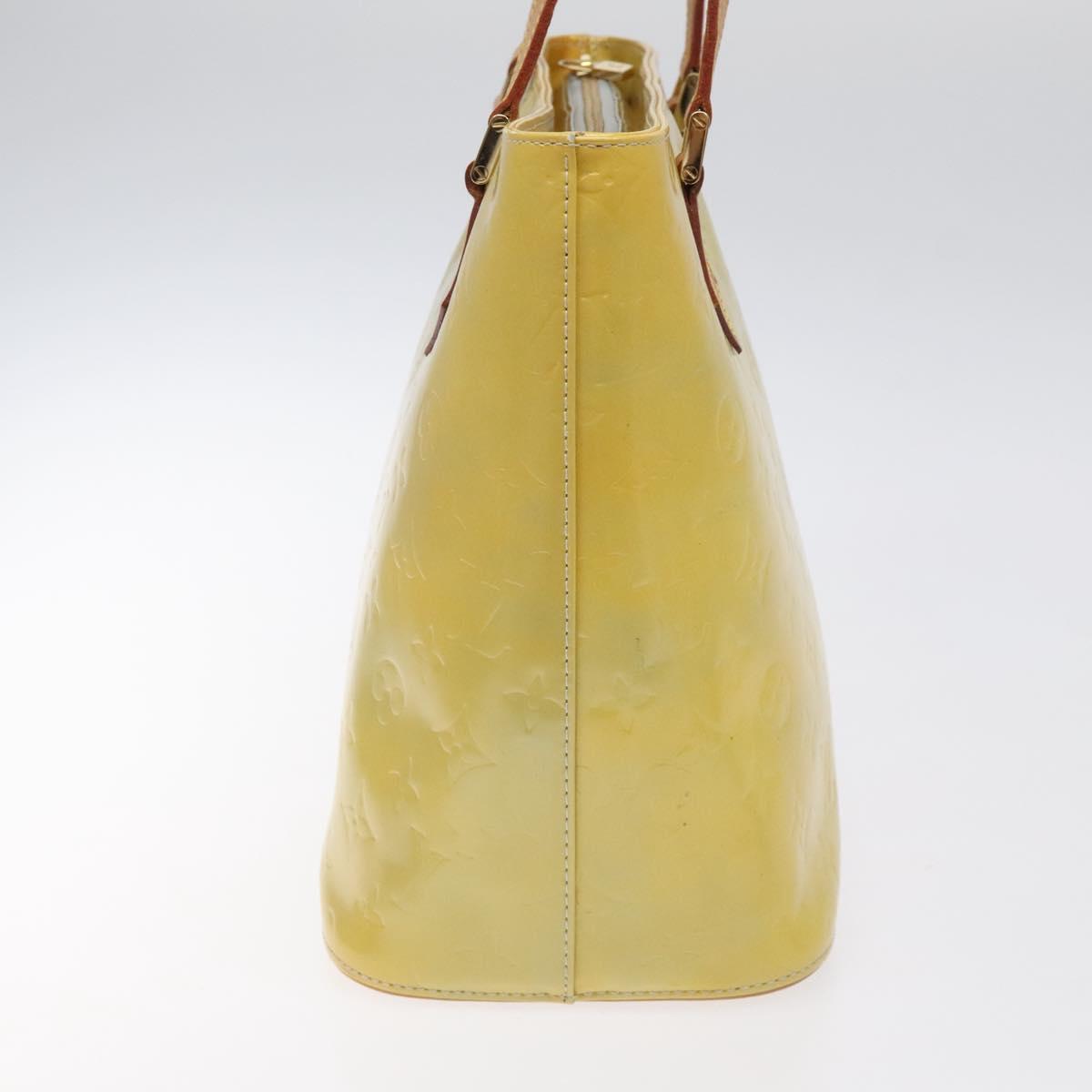 LOUIS VUITTON Monogram Vernis Houston Hand Bag Gris M91053 LV Auth BA1610