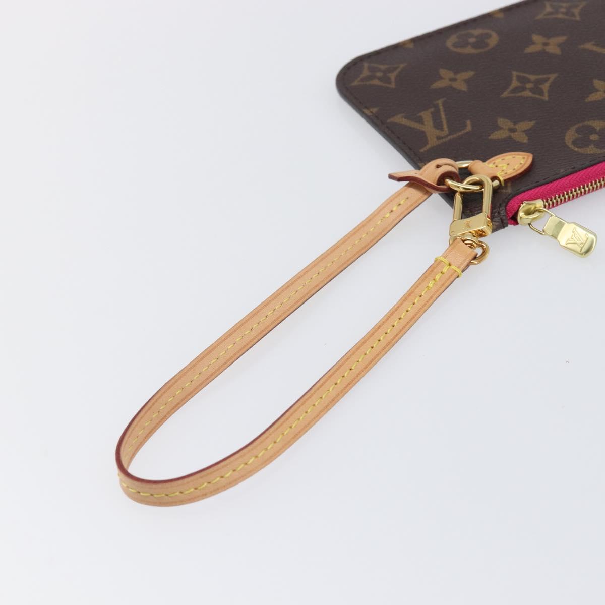 LOUIS VUITTON Monogram Neverfull PM Pouch LV Auth BA16101V