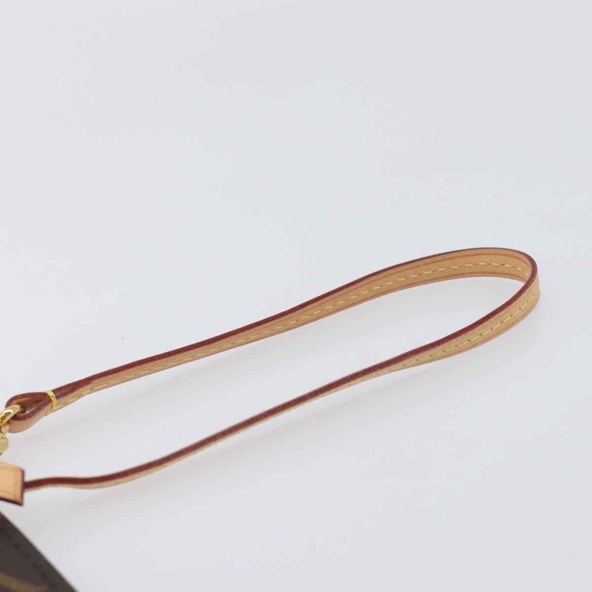 LOUIS VUITTON Monogram Neverfull PM Pouch LV Auth BA16101V