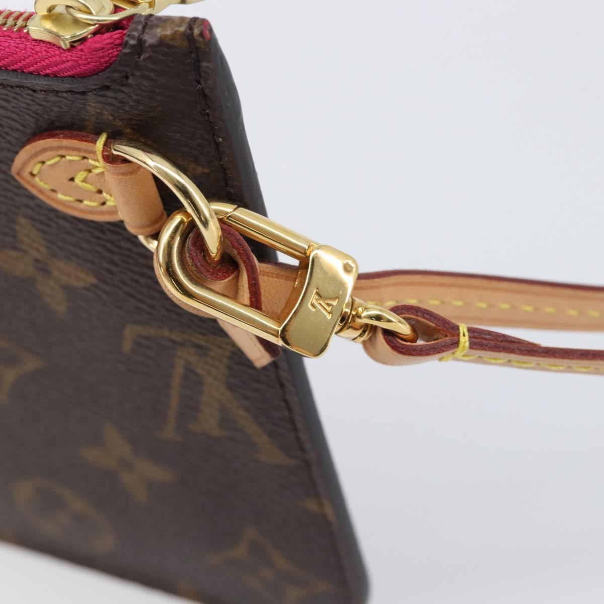 LOUIS VUITTON Monogram Neverfull PM Pouch LV Auth BA16101V