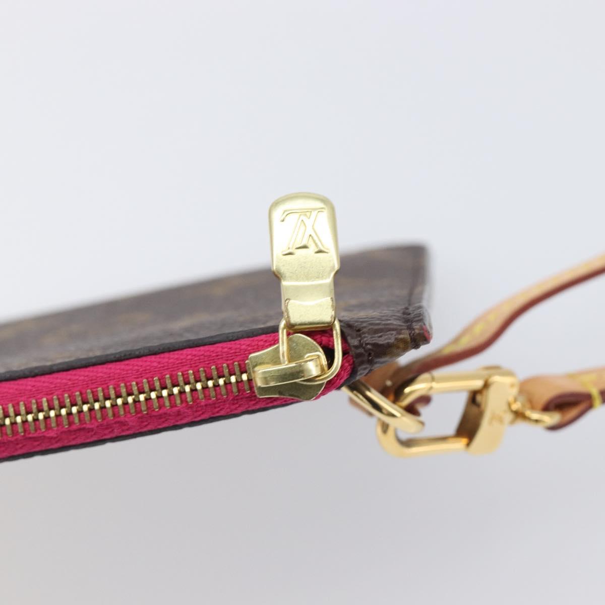 LOUIS VUITTON Monogram Neverfull PM Pouch LV Auth BA16101V