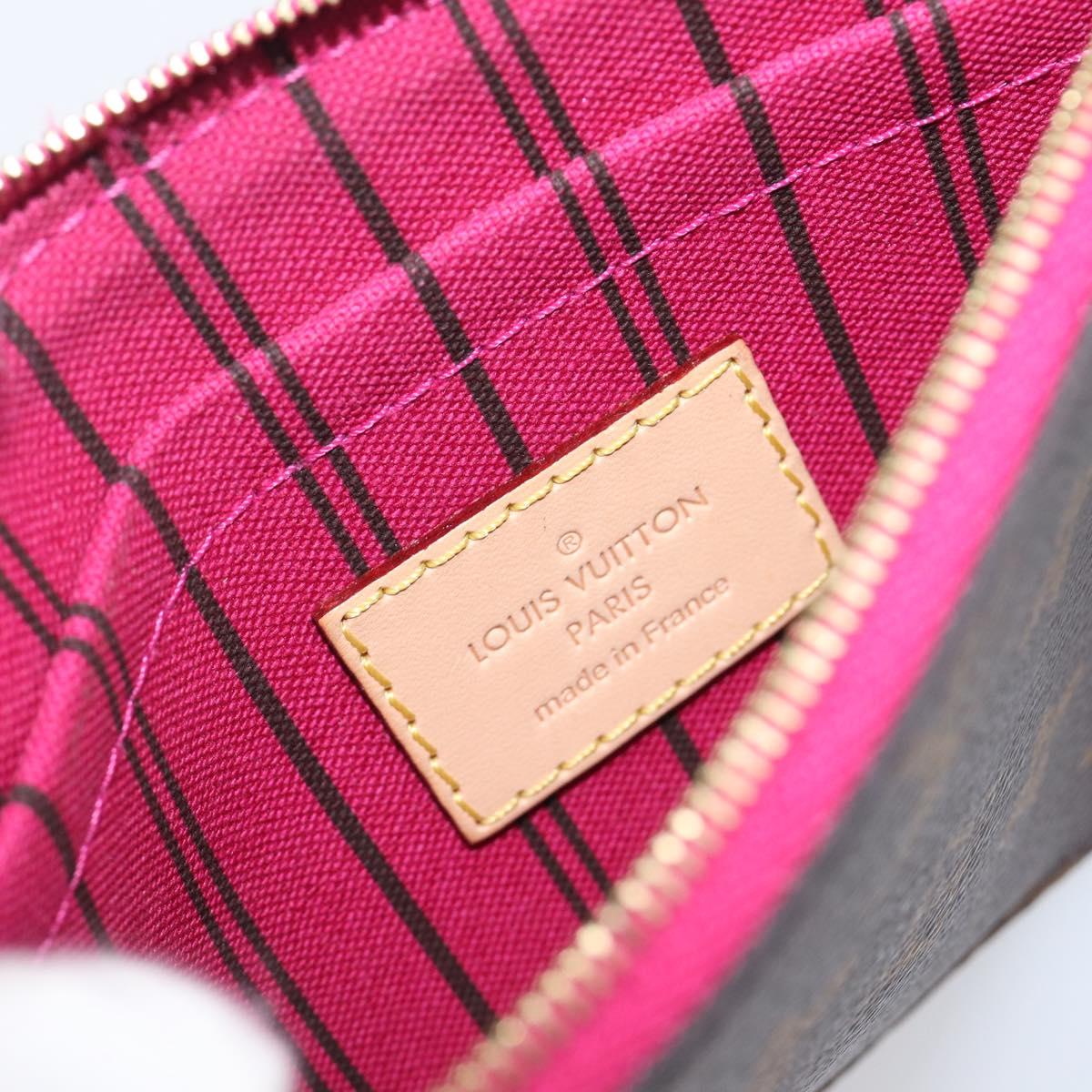 LOUIS VUITTON Monogram Neverfull PM Pouch LV Auth BA16101V