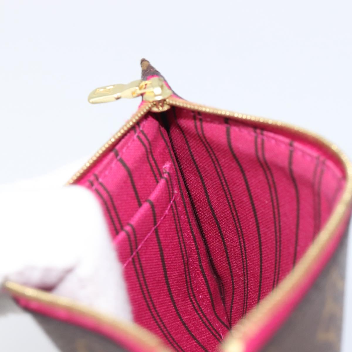 LOUIS VUITTON Monogram Neverfull PM Pouch LV Auth BA16101V