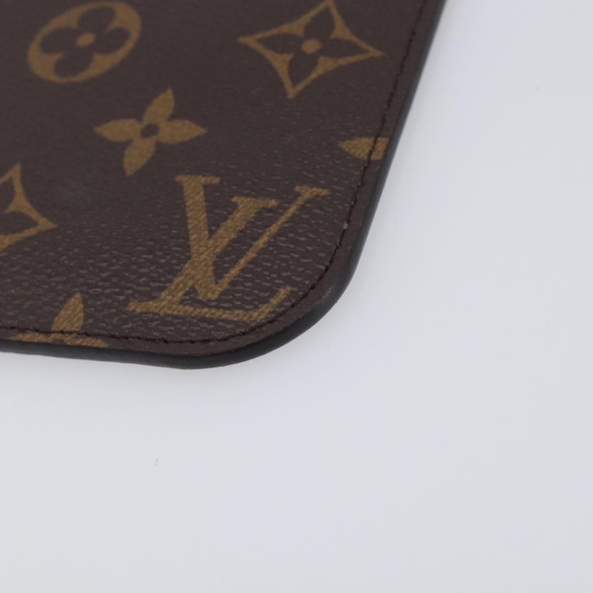 LOUIS VUITTON Monogram Neverfull PM Pouch LV Auth BA16101V