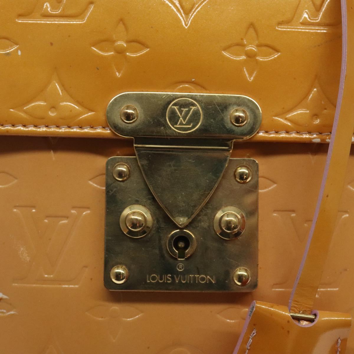 LOUIS VUITTON Vernis Spring Street Hand Bag Marshmallow Pink M91033 Auth BA1611