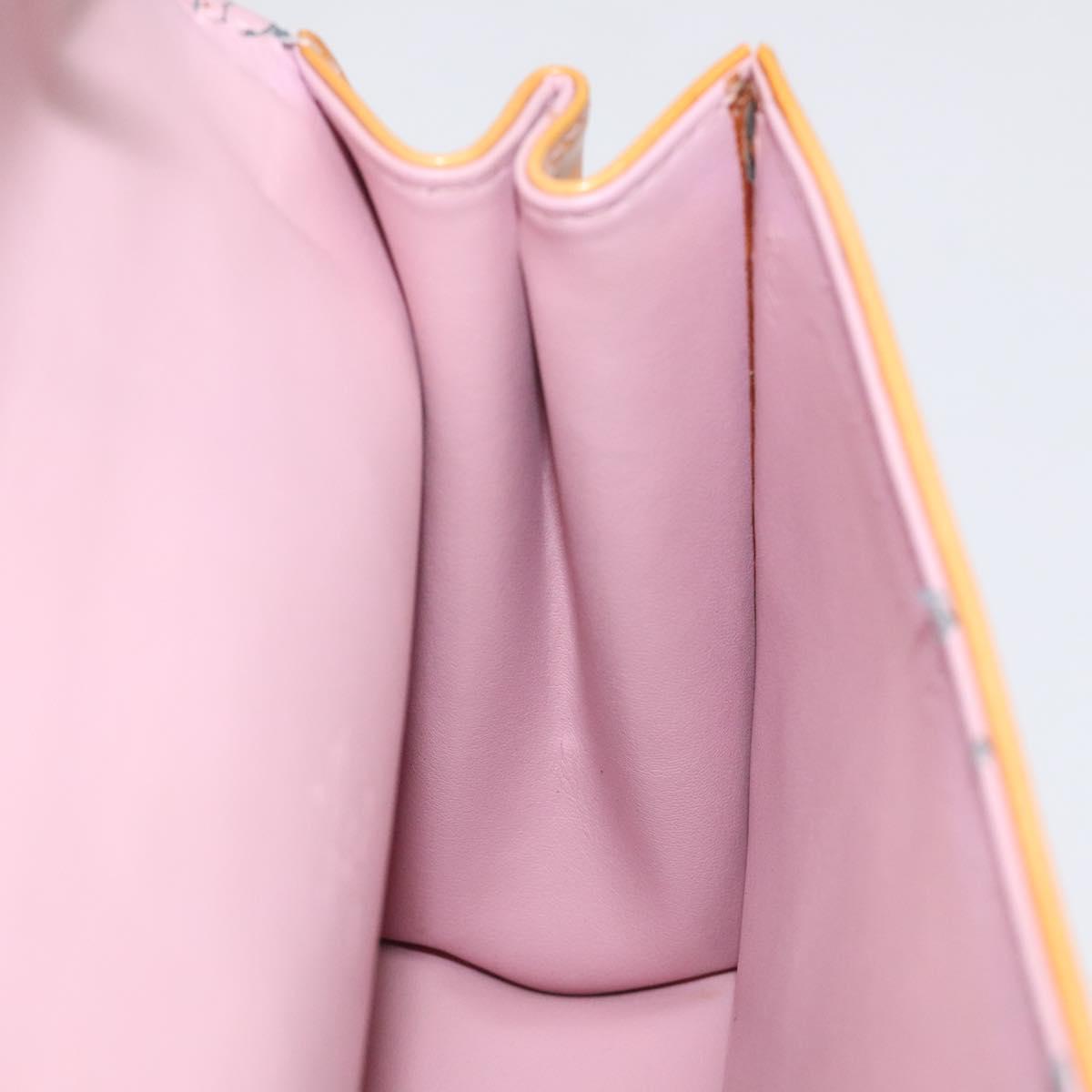 LOUIS VUITTON Vernis Spring Street Hand Bag Marshmallow Pink M91033 Auth BA1611