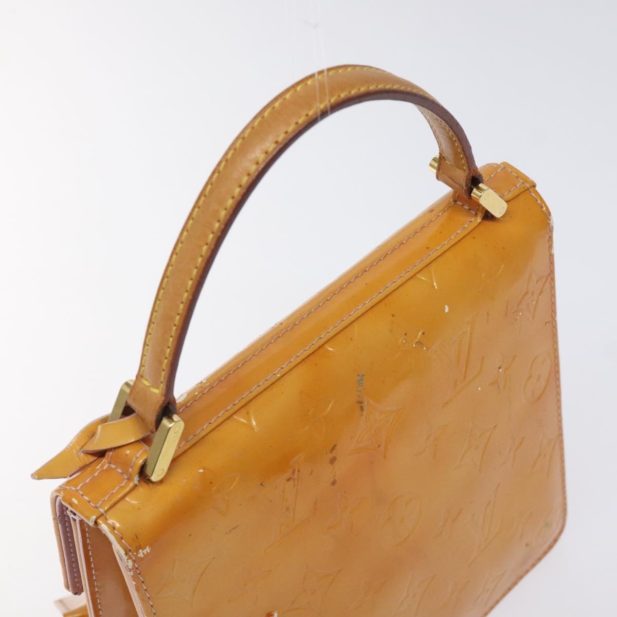 LOUIS VUITTON Vernis Spring Street Hand Bag Marshmallow Pink M91033 Auth BA1611