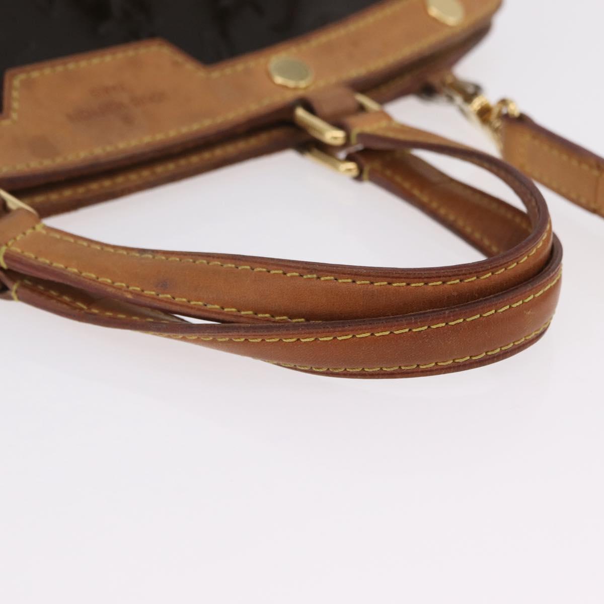 LOUIS VUITTON Monogram Vernis Blair MM Hand Bag Amarante M91619 LV Auth BA16111