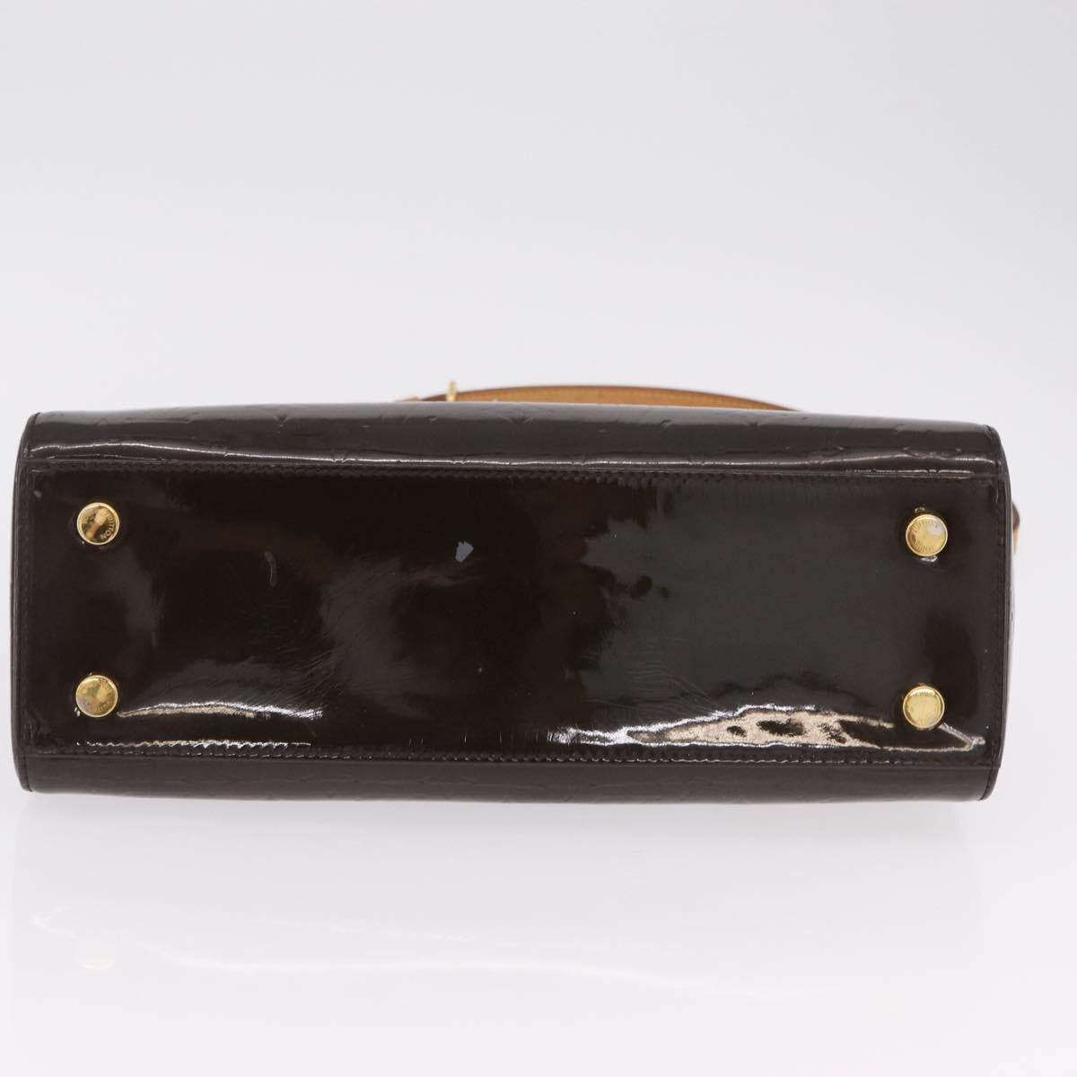 LOUIS VUITTON Monogram Vernis Blair MM Hand Bag Amarante M91619 LV Auth BA16111
