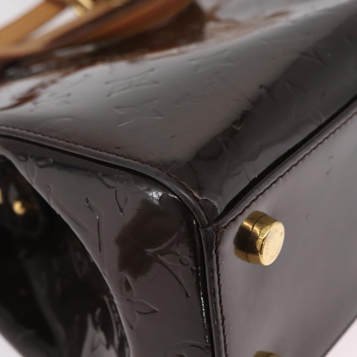 LOUIS VUITTON Monogram Vernis Blair MM Hand Bag Amarante M91619 LV Auth BA16111