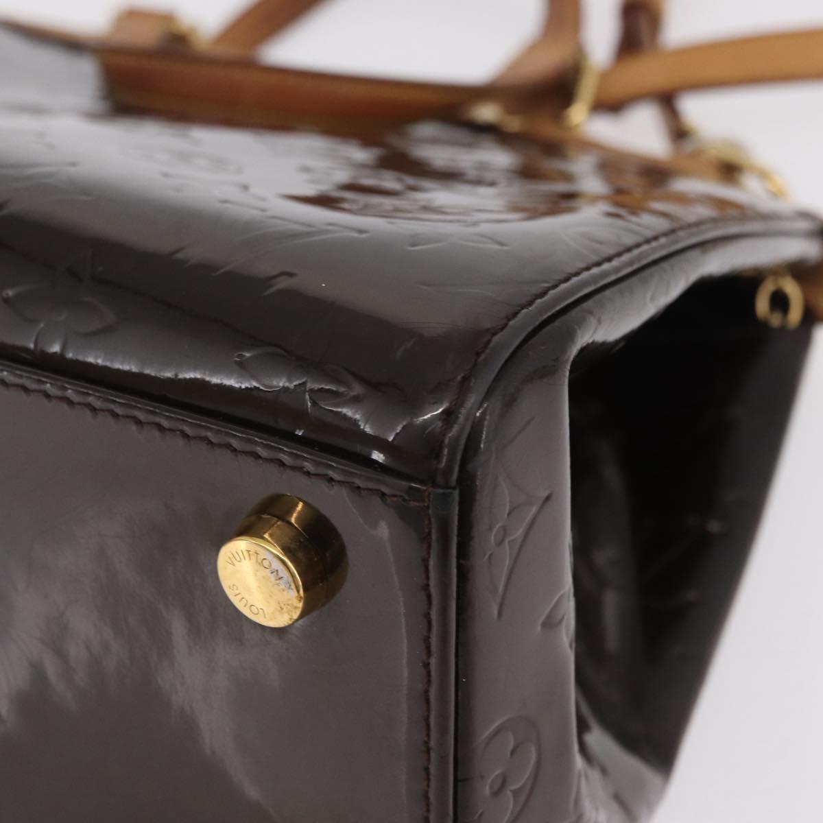 LOUIS VUITTON Monogram Vernis Blair MM Hand Bag Amarante M91619 LV Auth BA16111