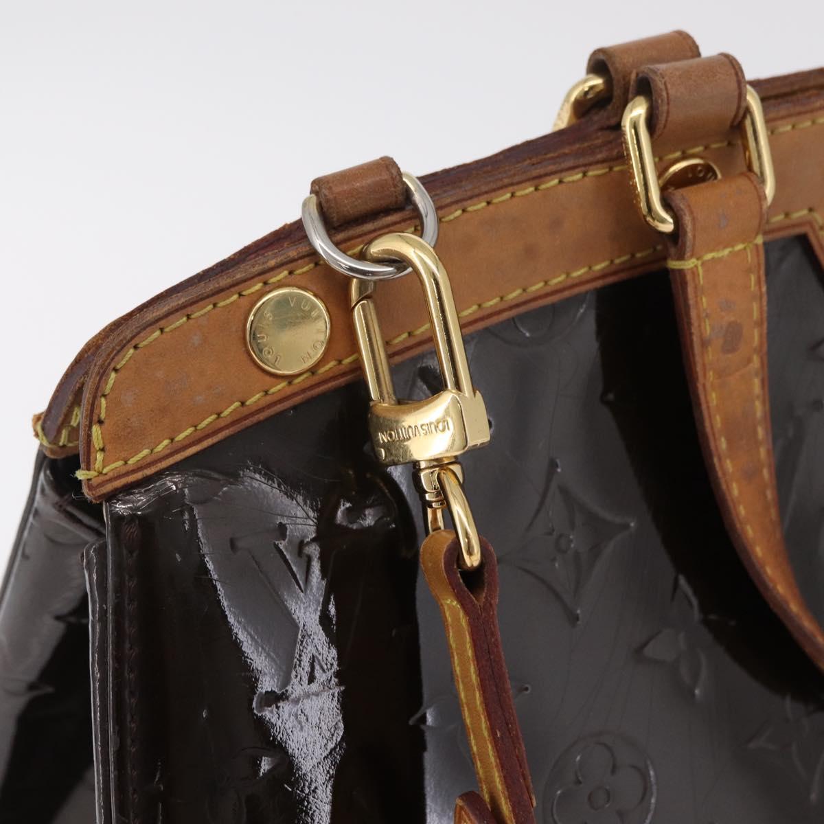 LOUIS VUITTON Monogram Vernis Blair MM Hand Bag Amarante M91619 LV Auth BA16111