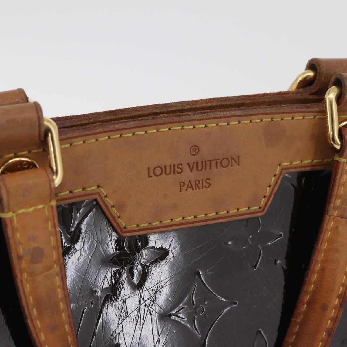 LOUIS VUITTON Monogram Vernis Blair MM Hand Bag Amarante M91619 LV Auth BA16111