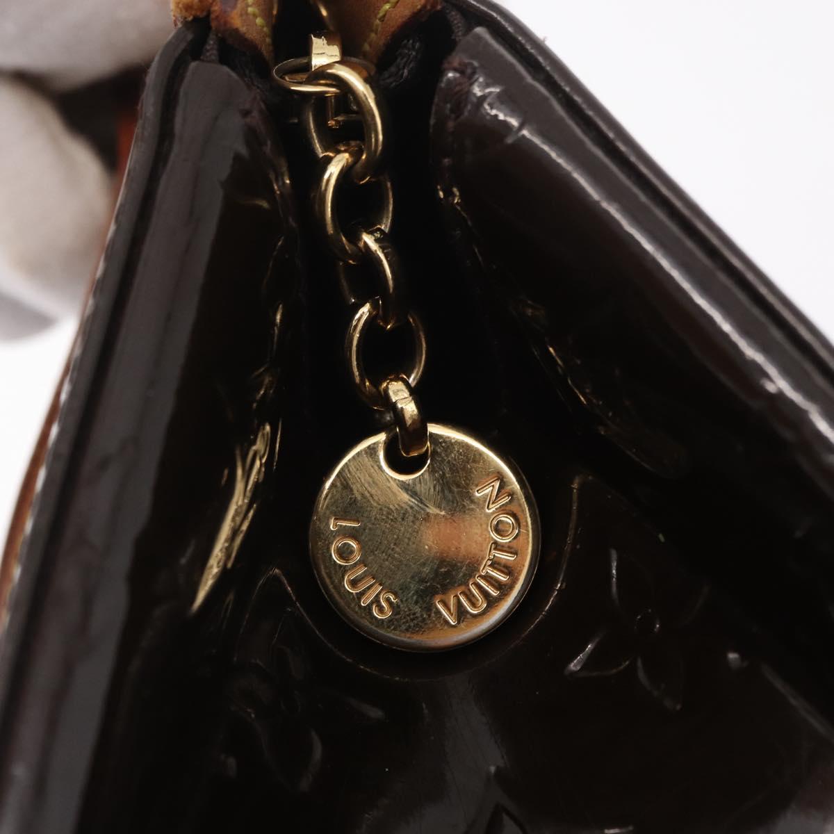 LOUIS VUITTON Monogram Vernis Blair MM Hand Bag Amarante M91619 LV Auth BA16111