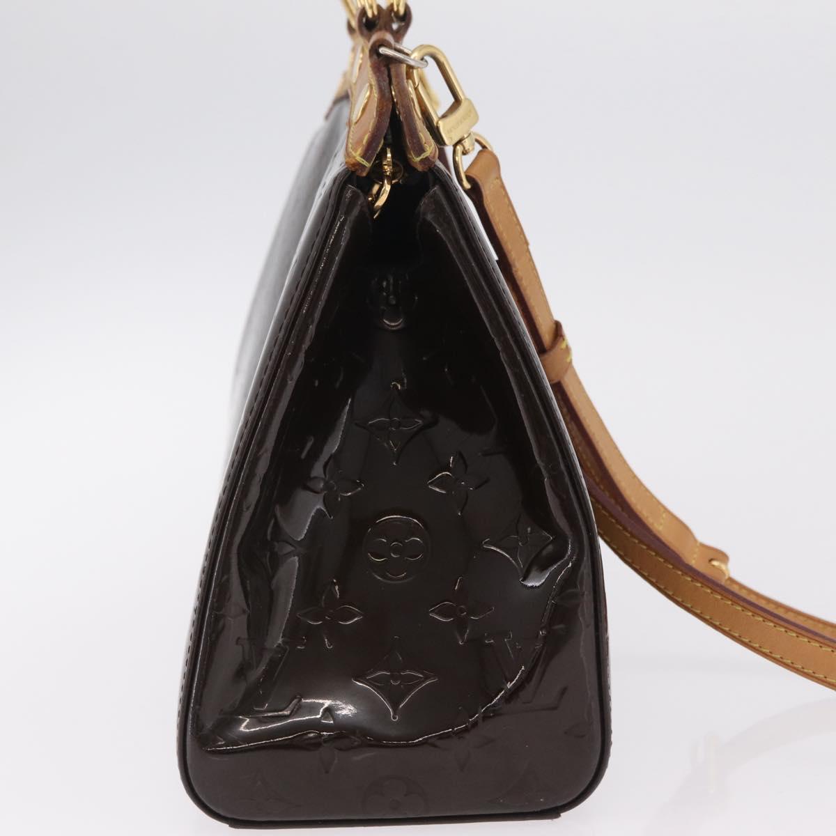 LOUIS VUITTON Monogram Vernis Blair MM Hand Bag Amarante M91619 LV Auth BA16111
