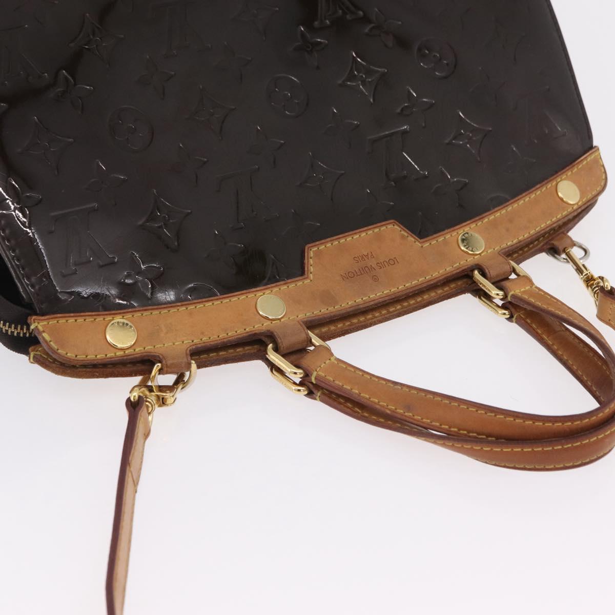 LOUIS VUITTON Monogram Vernis Blair MM Hand Bag Amarante M91619 LV Auth BA16111