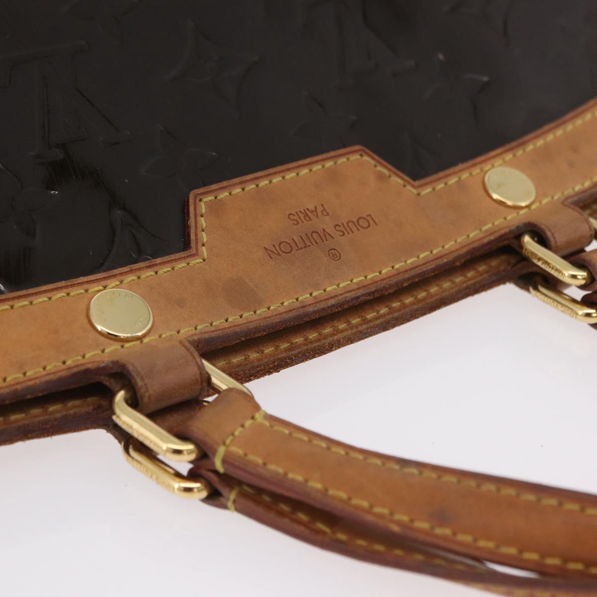 LOUIS VUITTON Monogram Vernis Blair MM Hand Bag Amarante M91619 LV Auth BA16111