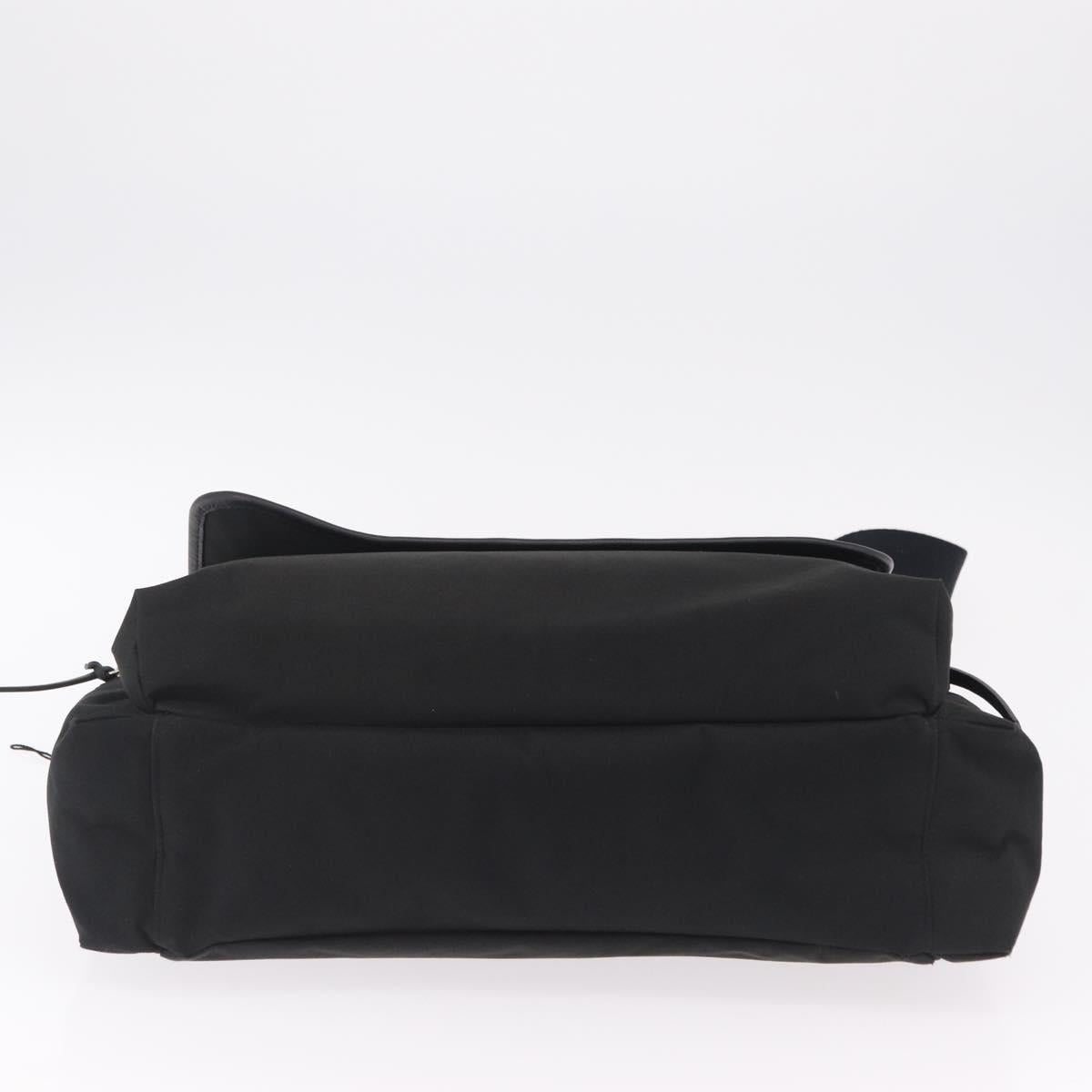 Dolce & Gabbana Shoulder Bag Canvas Black Silver Auth BA16129