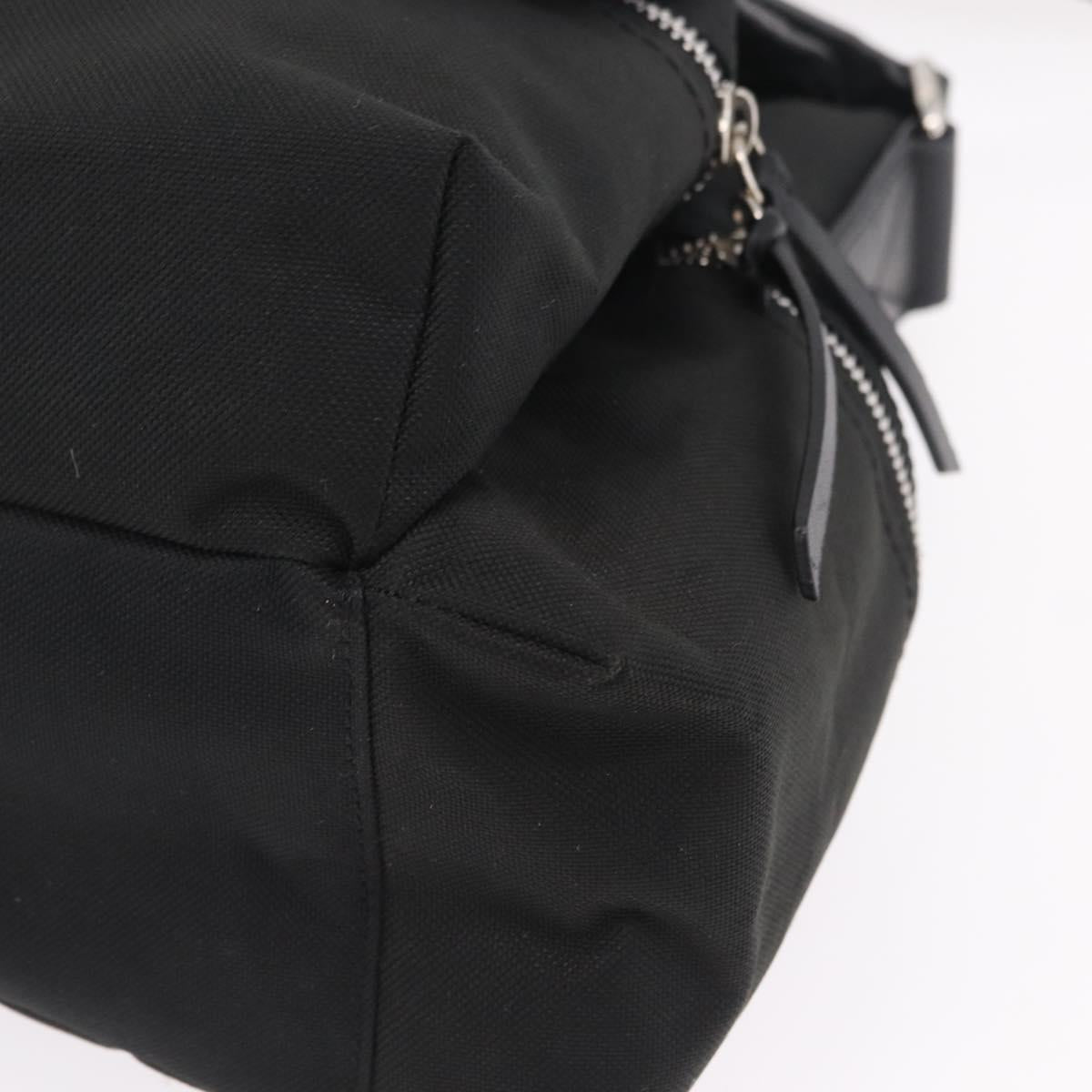 Dolce & Gabbana Shoulder Bag Canvas Black Silver Auth BA16129