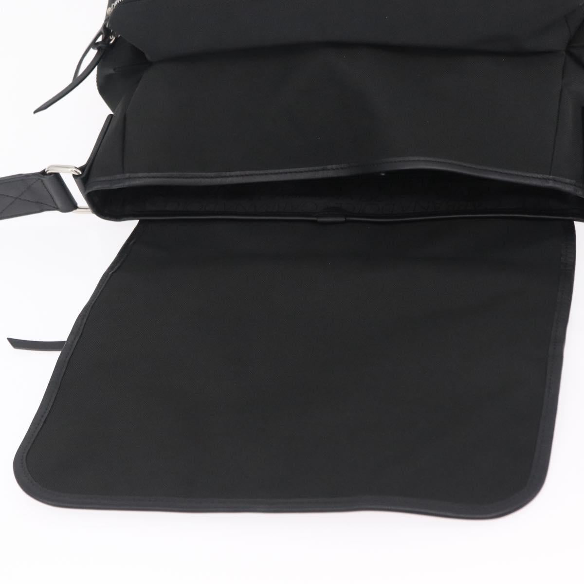 Dolce & Gabbana Shoulder Bag Canvas Black Silver Auth BA16129