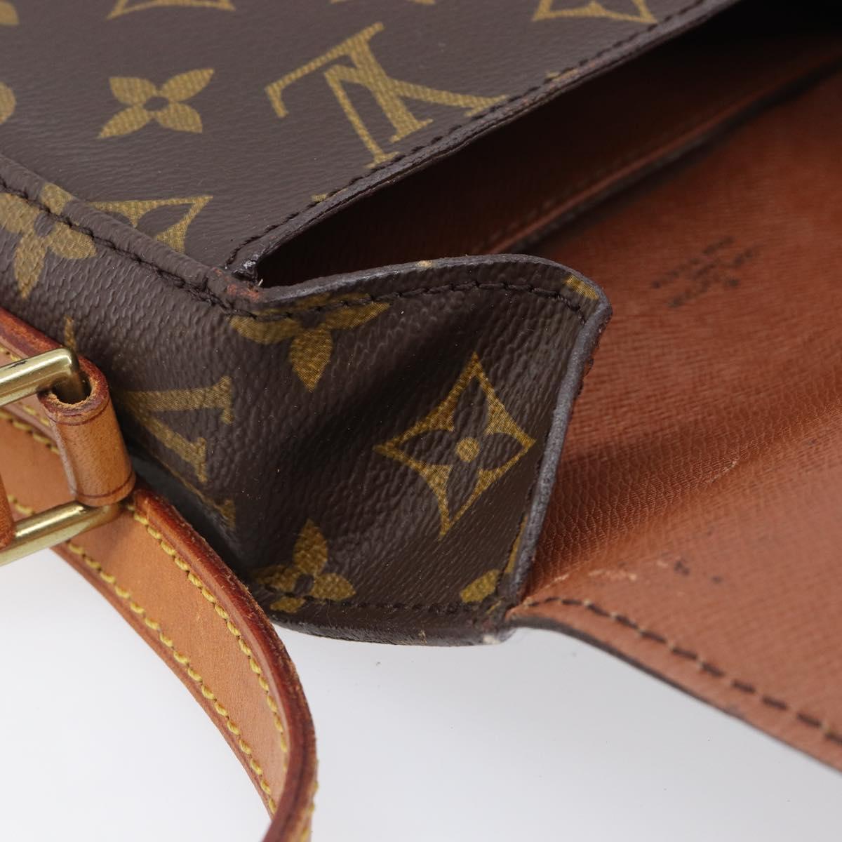 LOUIS VUITTON Monogram Saint Cloud PM Shoulder Bag M51244 LV Auth BA16135