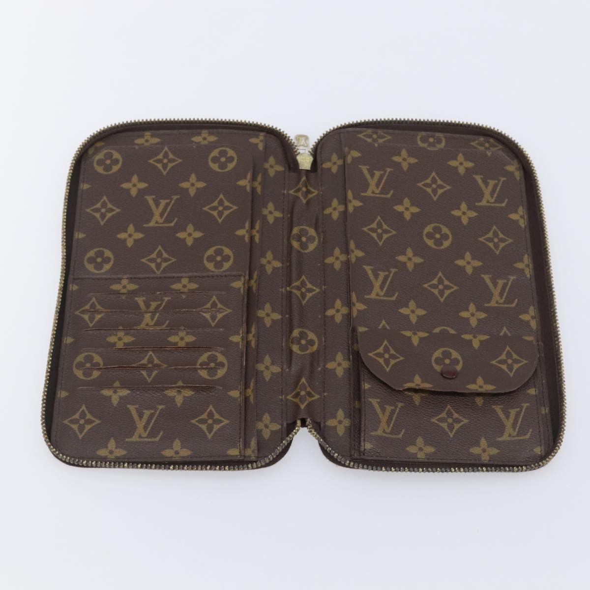 LOUIS VUITTON Monogram Organizer De Voyage Travel Case M60119 LV Auth BA16136