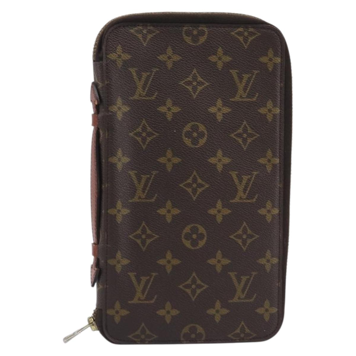LOUIS VUITTON Monogram Organizer De Voyage Travel Case M60119 LV Auth BA16136