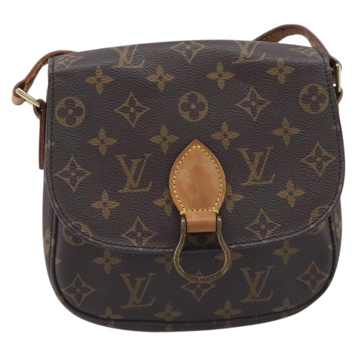 LOUIS VUITTON Monogram Saint Cloud MM Shoulder Bag M51243 LV Auth BA16137