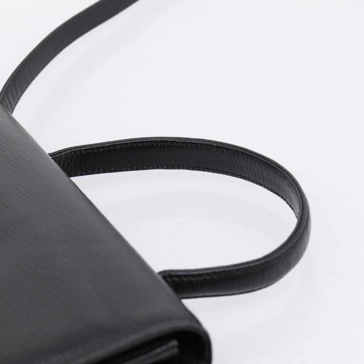 Balenciaga Hand Bag Leather 2way Black Gold Tone Auth BA16148