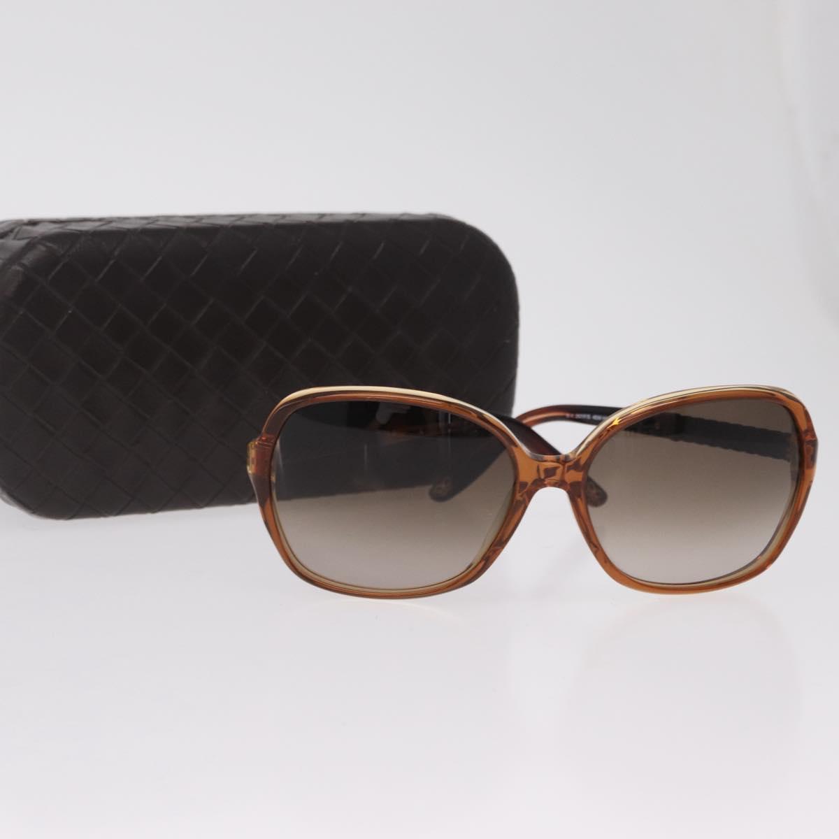 Bottega Veneta Sunglasses Plastic Brown Gold Tone Auth BA16149
