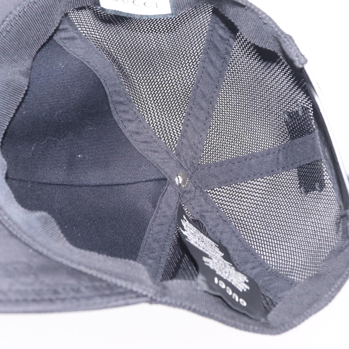 GUCCI GG Cap Nylon Black Auth BA16150