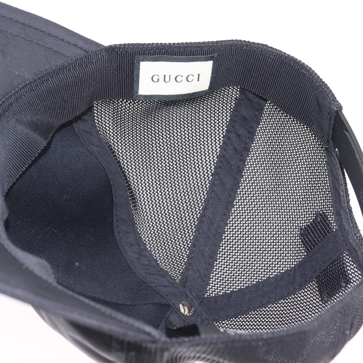 GUCCI GG Cap Nylon Black Auth BA16150