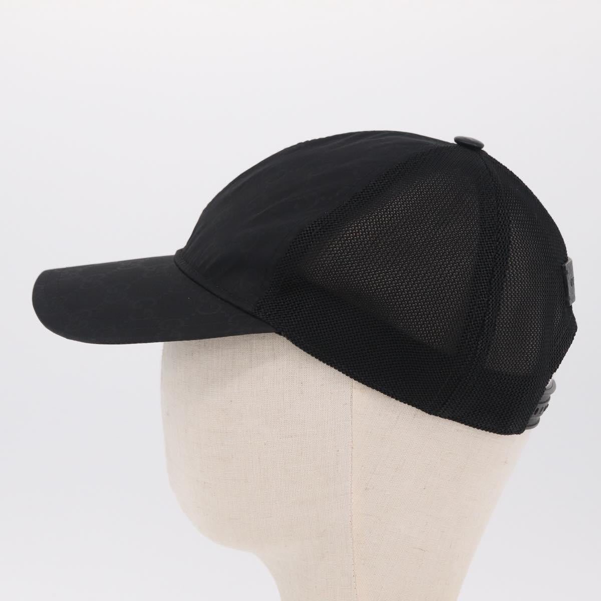 GUCCI GG Cap Nylon Black Auth BA16150