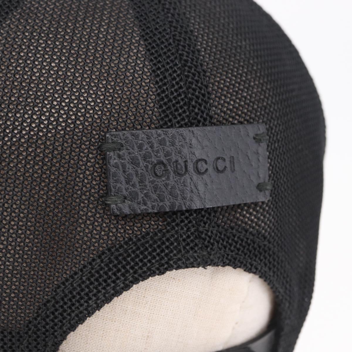 GUCCI GG Cap Nylon Black Auth BA16150