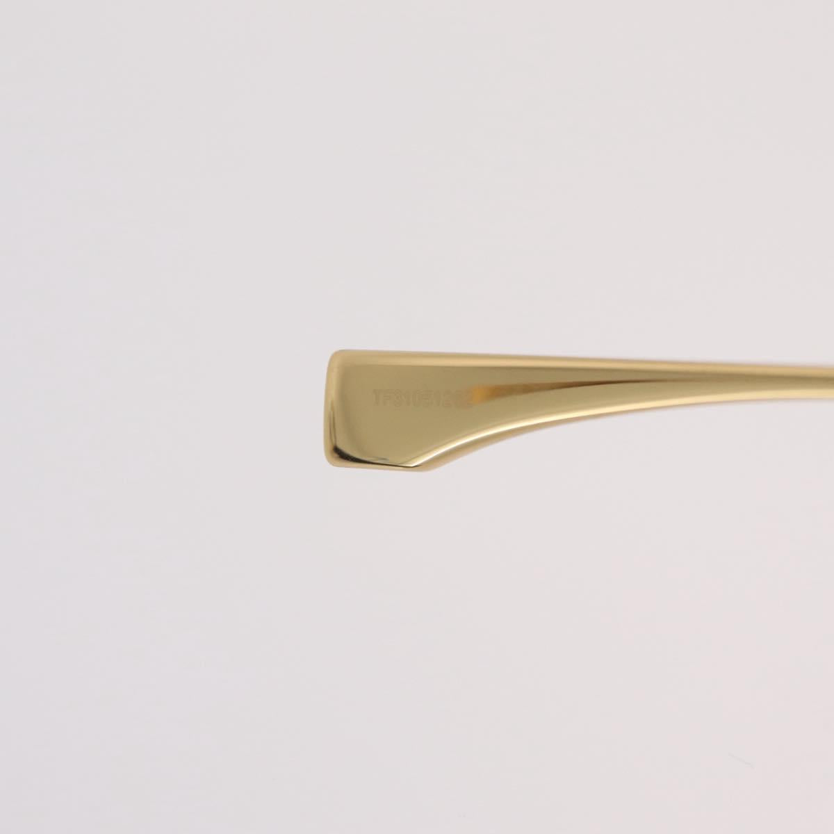 FENDI Sunglasses Metal Gold Tone Auth BA16153M