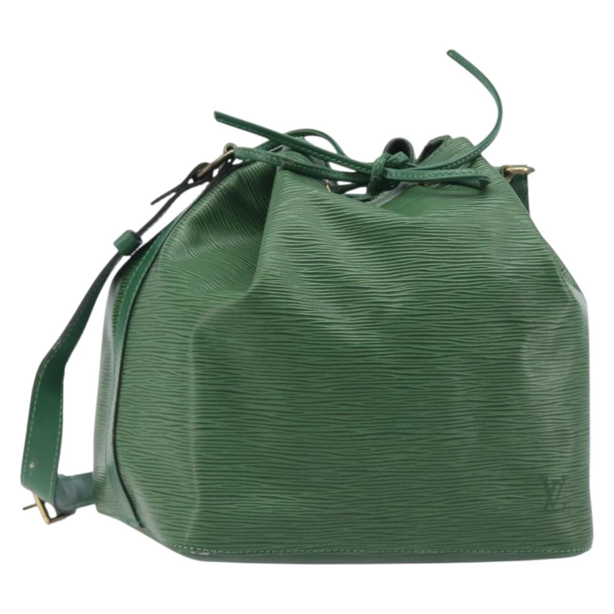 LOUIS VUITTON Epi Petit Noe Shoulder Bag Green M44104 LV Auth BA16162