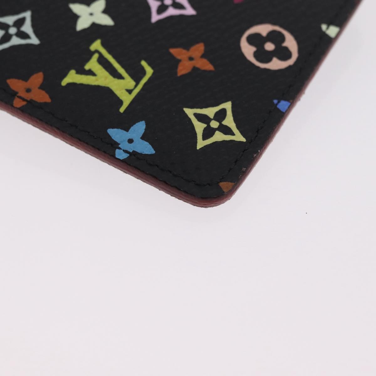LOUIS VUITTON Monogram Multicolor Etui Miroir Black M92651 LV Auth BA16163