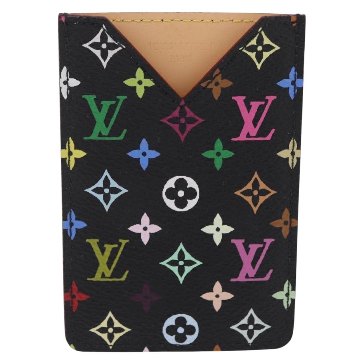 LOUIS VUITTON Monogram Multicolor Etui Miroir Black M92651 LV Auth BA16163