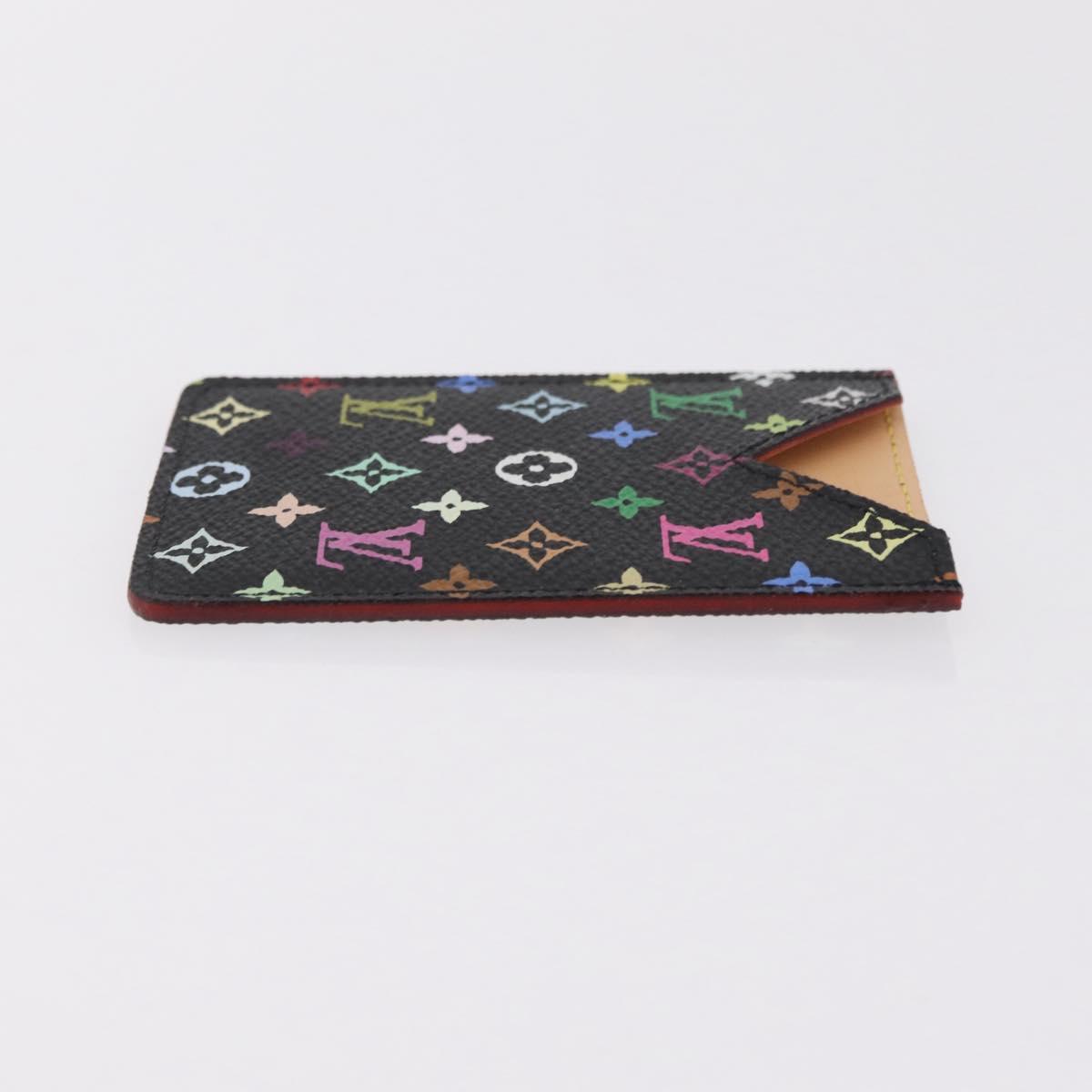 LOUIS VUITTON Monogram Multicolor Etui Miroir Black M92651 LV Auth BA16163